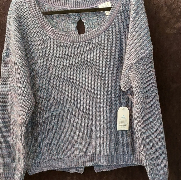 Time and Tru Blue sweater, size M-8/10 - Picture 3 of 6